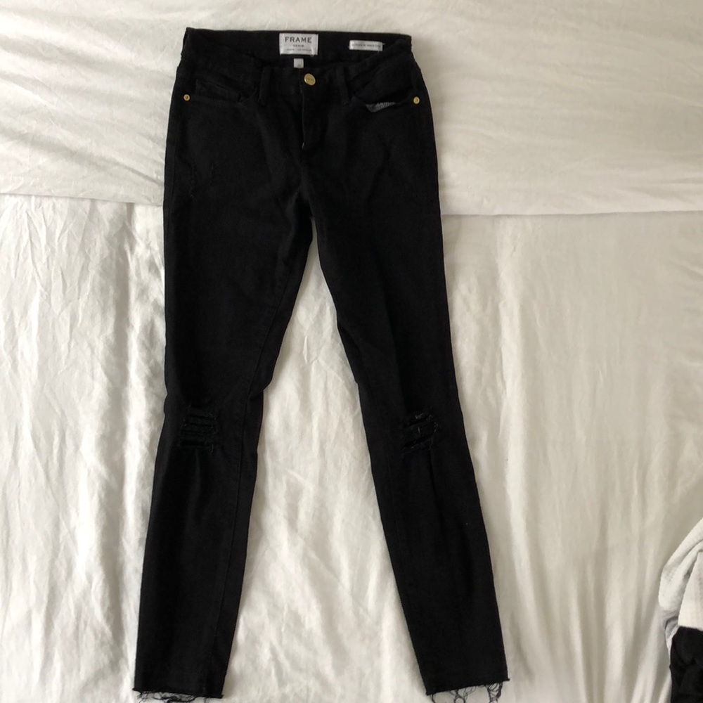 Frame Le Skinny de Jeanne crop